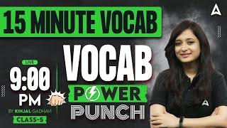 Most Important Vocabulary for Bank Exams | 15 Minute Vocab Show by Kinjal Gadhavi #5