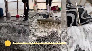 SHAGGY Scraping Compilation | Satisfying Carpet Cleaning | SoClean/Aladdin