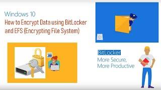 EFS vs BitLocker: How to Encrypt Data Using BitLocker and EFS on Windows 10