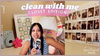 ASMR |  CLEAN WITH ME! ORGANIZE & DECLUTTER (CLOSET EDITION)