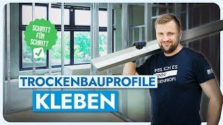 Trockenbau-Ständerwerk kleben | Schritt-für-Schritt-Anleitung