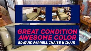 Edward  Farrell Chaise and Chair are now available at Nest Furnishings