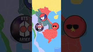 Countries in a nutshell|The war of Bts|Part-3 #countryballs #mapper #geography