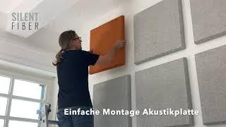 Akustikplatten / Schallabsorber / Schallschutz selbst einbauen - DIY Montage Akustikplatten