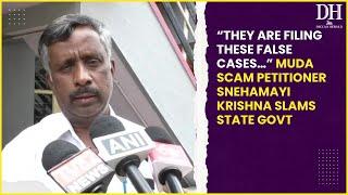 MUDA scam petitioner Snehamayi Krishna slams state govt: “They are filing these false cases…”