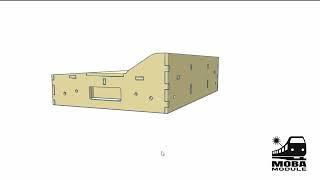 Modellbahn Modul Spur N 417 x 250 mm Hangprofil