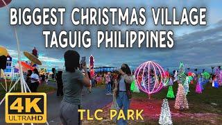 Explore the Biggest Christmas Village: Lights of Christmas at TLC Park, Taguig, Philippines (4K HD)