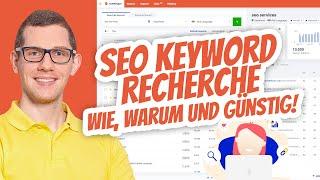 SEO Keyword Recherche 2024  Wie geht das richtig und günstig? Anleitung + Template  Jetzt testen