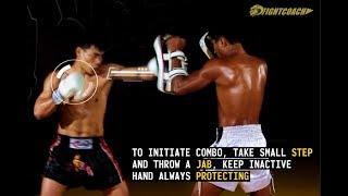 Striking Combo: Jab, Cross, Left Hook to Body, High Kick