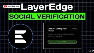 LAYER EDGE X(Twitter) CONNECTING : How To Connect Your Layer Edge with X/ Twitter account