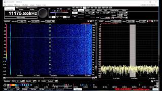 11175 KHZ USAF Global Emergency Action Message. Winradio Excalibur Pro and Wellbrook Loop