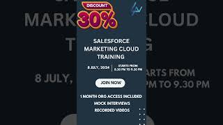 Salesforce Marketing Cloud Training!  New batch starts from July 8th