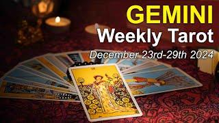 GEMINI WEEKLY TAROT READING "EVENTS TURN IN YOUR FAVOUR: GOOD FORTUNE" December 23 to 29 2024