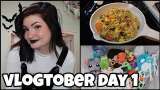 new fall hair, dollar tree cooking & halloween haul | vlogtober 2024 |