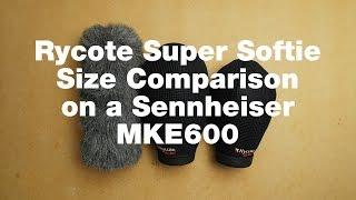 Rycote Supersoftie Size Comparison 12" VS 15"