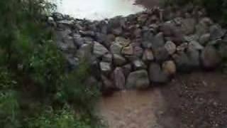 Gabion Tested by Flash Flood