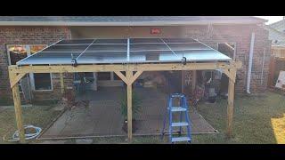 Six new 480w Q-Cell solar panels on the backyard pergola (tested out great!)