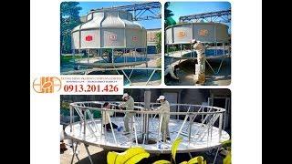 Tháp giải nhiệt 400rt, tháp giải nhiệt nước tashin 400rt, cooling tower 400