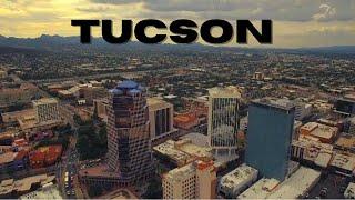 Tucson City Downtown Arizona 4k Drone Footage - Travel Video