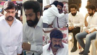 Taraka Ratna Last Rites | Celebrities  at  Taraka Ratna House | NTR | Chiranjeevi  Balakrishna