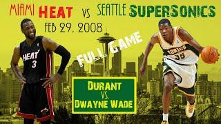 Seattle Supersonics vs Miami Heat (2008.02.29) [Full Game / No Commercials!]