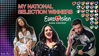 Eurovision 2025: My National Selection Winners