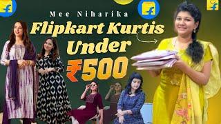 Flipkart Kurtis Haul Under 500/- |Budget Friendly|Mee Niharika|Haul video|kurti sets #flipkart #haul