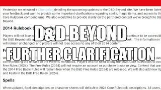 Further D&D Beyond 2024/2014 Clarification | Nerd Immersion