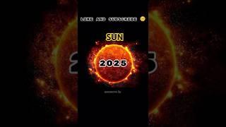 The Sun Evolution || sun vs earth #earth #sun #solarsystem #space