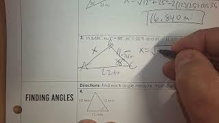 Lesson on Law of Cosines Part 1