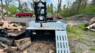 The Coolest Log Splitter You’ve Never Seen (Homemade Vertical Log Splitter Build)