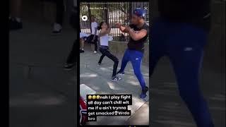 Kay flock slap boxing  his manz on the block 