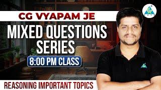 REASONING IMPORTANT TOPICS |PART-2| UPPSC AE(Pre+Mains)| CG VYAPAM JE| SSC JE |RRB JE |Other Exams