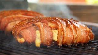 Bacon wrapped, smoked on the grill: The ultimate GRILLED CHEESE!