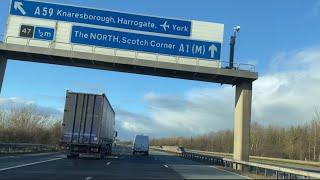 Uk Motorway Driving | South A1 To North M74 | Relaxing Sounds