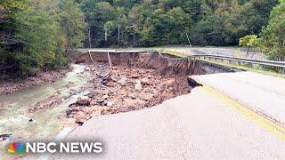 Helene causes widespread destruction to roads in eastern Tennessee