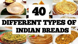 40 Different Types of Indian Breads|| By Vaishali's Kitchen Katha #trending  #IndianBreads