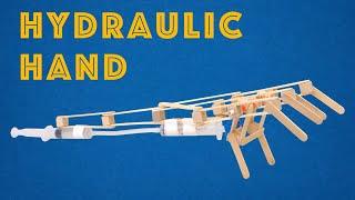 Hydraulic Hand - STEM Activity for Kids with Simple Syringe Hydraulics