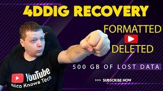 How To Recover Data After Formatted/Deleted ~ 500GB of Data LOST! | Tenorshare 4DDiG TESTED!