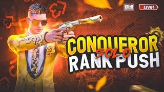 BGMI SoLo CONQUERUR RANK PUSH LIVE MISSION SOLO TOP 100 RANK PUSH #bgmi #live #gamingchannel