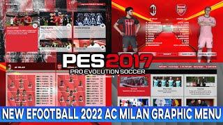 PES 2017 NEW EFOOTBALL AC MILAN GRAPHIC MENU