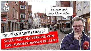 Sollte HIER der Verkehr von 2 Bundesstraßen rollen? Die Firnhaberstraße in Nordhorn | Grafschaft 2go