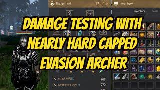 DAMAGING TESTING WITH AN INSANELY GEARED EVASION ARCHER.