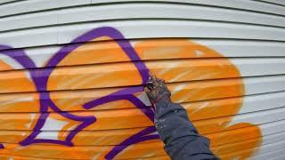 Graffiti bombing . Tagging and Throwups. Oneline throws . Rebel813 4K 2022