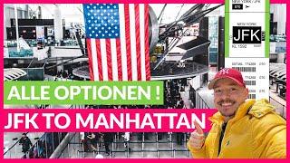 ️ Flughafen JFK nach Manhattan: ALLE Optionen, Preise & Tipps 2025