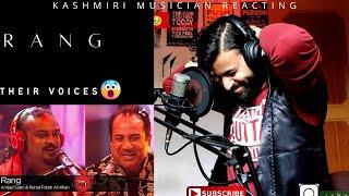 Kashmiri Musician Reacting and explaining "RANG" #cokestudio #rahatfatehalikhan #amjadsabri 