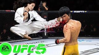 UFC5 Bruce Lee vs Rina Takeda EA Sports UFC 5 - Epic Fight