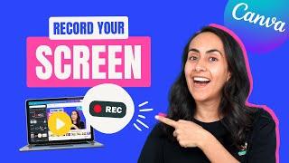 How to RECORD your Computer SCREEN with Canva [FREE]