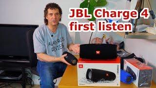 jbl Charge 4 unboxing first impressions - vs Charge 3