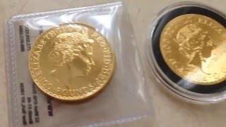 ThinkVesting: Side by Side Obverse Comparison 2015 & 2016 Gold Britannia